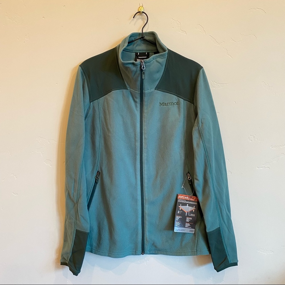 MARMOT Flashpoint Lux Velour Fleece Midlayer Lightweight Jacket polartec